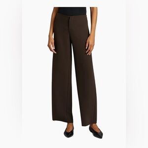 Reformation Vida Low-Rise Wide-Leg Pants in Brown Trouser Career Business Sz 6P